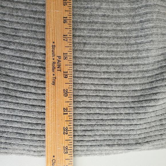 Women Lou Grey Chunky Ribbed Cowl Neck Off Shoulder Sweater XS Comfy Cozy Scandi - Picture 11 of 12